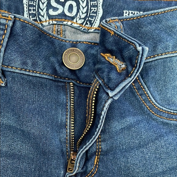 SO Women's Dark Blue Stretchy Denim Bermudas - Picture 7 of 8